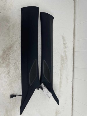 2025-2026 Volkswagen Tiguan Crystal Gray Windshield A-Pillar Trim Panel Cover Set - Front (Used OEM)