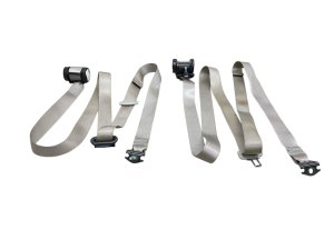 2022-2024 Jeep Wagoneer White 2nd Row Seat Belt Assembly Set - Rear, Left (Driver) (Used OEM)
