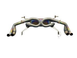 2008-2012 Audi R8 Titanium Exhaust Muffler Pipe Assembly - Rear (Used OEM)