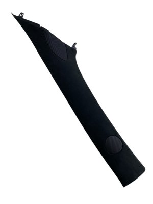  Tesla Model s Black Windshield Alcantara A-Pillar Trim Panel - Front (Used OEM)