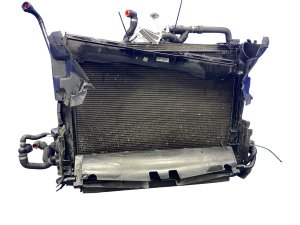 2017-2018 Mercedes-Benz E250 White Radiator Condenser and Cooling Fan Assembly - Front (Used OEM)