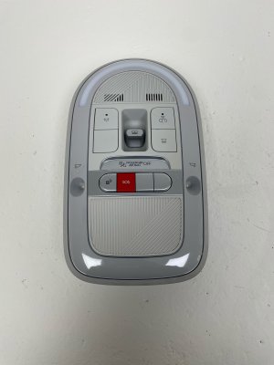 2022-2024 Hyundai Ioniq 5 Black Front Overhead Roof Console with Dome Light (Used OEM)
