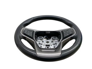 OEM Black Leather Steering Wheel with Adaptive Cruise and Lane Keep for 2021-2025 Ford (OEM)