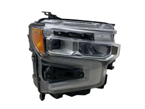 2022-2025 Chevrolet Silverado 1500 Chrome LED Headlight Assembly with Chrome Bezel - Front, Right (Passenger) (Used OEM)