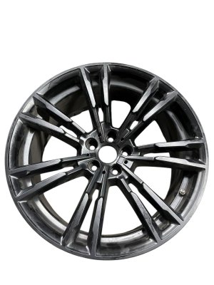 2018-2023 BMW M5 Black 20x9.5 7 Double-Spoke Alloy Wheel - Front (Used OEM)