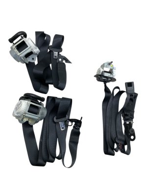 2022-2024 Ford F-150 Lightning Crew Cab Seat Belt Assembly Set - Rear, Left (Driver) (Used OEM)
