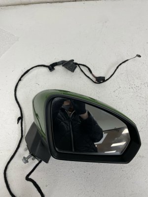 2022-2025 Volkswagen Taos Green Power Heated Blind Spot Door/Side View Mirror - Front, Right (Passenger) (Used OEM)