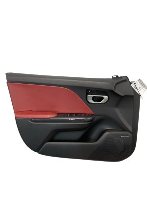 2025 Kia K4 Black and Red Door Interior Trim Panel - Front, Left (Driver) (Used OEM)