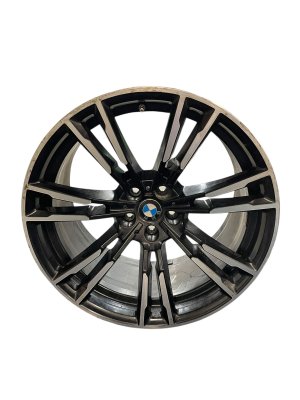 2018-2023 BMW M5 Black 20x10.5 Style 706M Machined Face Rear Alloy Wheel (Used OEM)