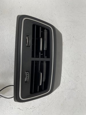2019-2025 Audi A6 Center Console Trim Panel with Air Vent - Rear (Used OEM)