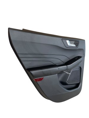 2020-2025 Ford Escape Ebony (Black) Door Interior Trim Panel - Rear, Left (Driver) (Used OEM)
