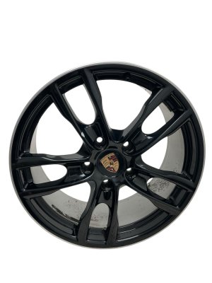 2013-2016 Porsche Boxster Black 19x8 5-Spoke Alloy Wheel - Front (Used OEM)