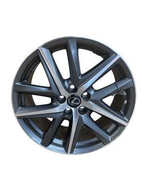 2016-2019 Lexus GS450h Gray 19x8 5 Split-Spoke Silver Gray Alloy Wheel (Used OEM)