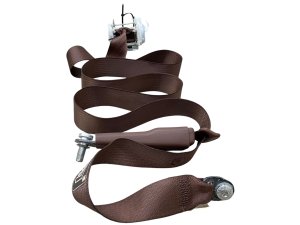 2011-2012 Fisker Karma Tan Seat Belt Retractor and Buckle Assembly - Rear, Left (Driver) (Used OEM)