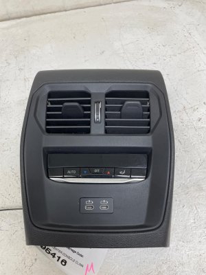 2021-2025 BMW M3 Black Center Console Climate Control Trim Panel - Rear (Used OEM)
