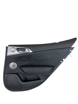 2022-2023 Kia Stinger Black Door Interior Trim Panel - Rear, Right (Passenger) (Used OEM)