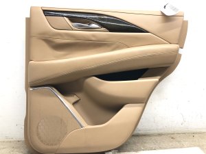 2016-2018 Cadillac CT6 Tan Door Interior Trim Panel Platinum Edition - Rear, Right (Passenger) (Used OEM)