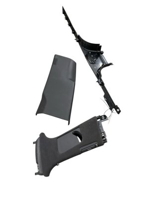 2011-2018 Bentley Continental Beluga (Black) B-Pillar Trim Panel Cover Set (Used OEM)