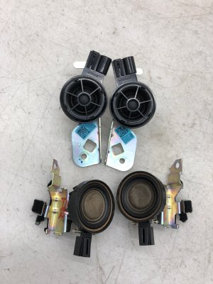 2017-2023 Audi Q7 Bose A-Pillar Upper and Lower Tweeter Speaker Set - Front (Used OEM)