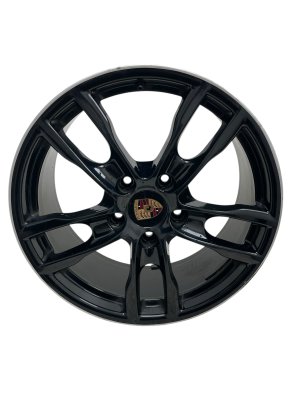 2013-2016 Porsche Boxster Black 19x8 5-Spoke Alloy Wheel - Front (Used OEM)