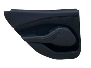 2021-2025 Ford Mustang Mach-E Black GT Door Interior Trim Panel - Rear, Left (Driver) (Used OEM)