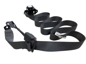 2015-2022 GMC Canyon Black Seat Belt Assembly with Buckle - Rear (Used OEM)