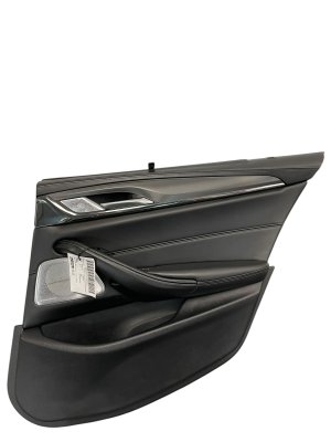2017-2023 BMW 535i Black Door Interior Trim Panel - Rear, Right (Passenger) (Used OEM)