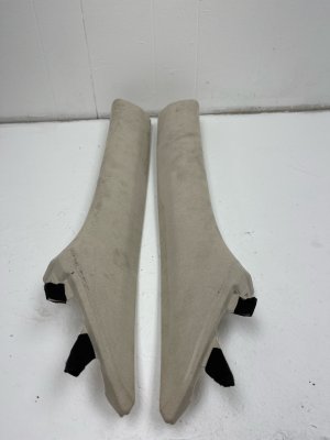 2020-2022 Genesis G90 Beige Windshield A-Pillar Trim Cover Panel Set - Front (Used OEM)