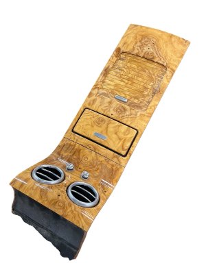 2011-2020 Dodge Grand Caravan Brown Center Console Storage Tray and Air Vent Panel - Rear (Used OEM)