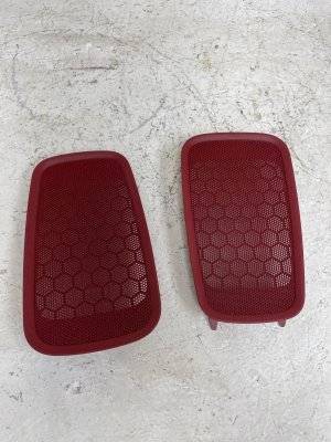 2013-2016 Porsche Boxster Red Door Speaker Cover Trim Panel (Used OEM)