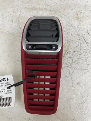 2013-2016 Porsche Boxster Red Center Dashboard Air Vent - Front (Used OEM)