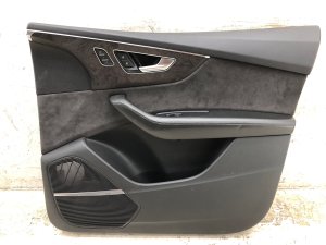 2019-2025 Audi Q8 Black Door Interior Trim Panel - Front, Right (Passenger) (Used OEM)