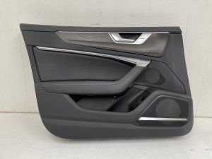 2019-2025 Audi A6 Black Door Interior Trim Panel - Front, Left (Driver) (Used OEM)