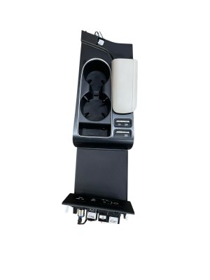 2024-2025 Hyundai Sonata Center Console Upper Finish Trim Panel with Cup Holder and USB Charging Station (Used OEM)