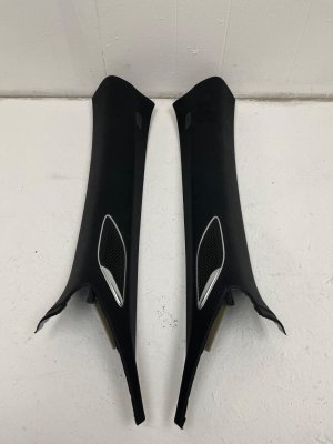 2020-2026 Mercedes-Benz CLA250 Black Windshield A-Pillar Trim Panel Cover Set - Front (Used OEM)