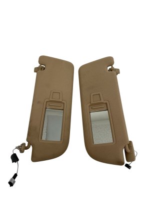 2017-2023 Porsche Panamera Beige Sun Visor Shade Set - Right (Passenger) (Used OEM)