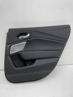 2021-2025 Acura TLX Red Door Interior Trim Panel with Red Stitching - Rear, Right (Passenger) (Used OEM)