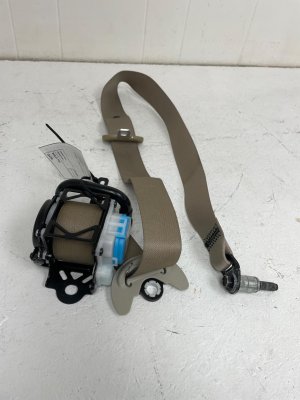 2013 INFINITI QX56 Tan Seat Belt Assembly with Tensioner - Front (Used OEM)