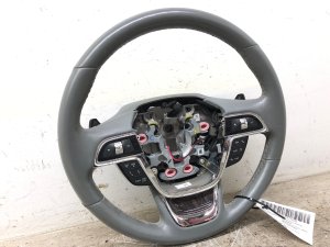 2018-2024 Lincoln Navigator Gray Heated Leather Steering Wheel with Paddle Shifters and Adaptive Cruise Control (Used OEM)