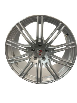 2019-2024 Porsche Cayenne Silver 22x10 10-Double Spoke Alloy Wheel (Used OEM)