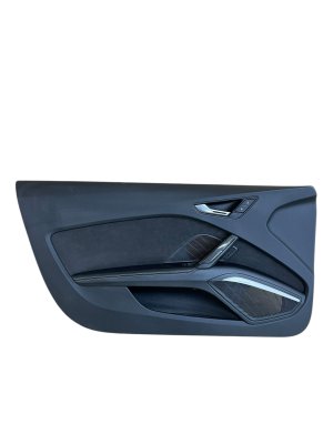 2016-2023 Audi TT Black Door Interior Trim Panel Leatherette - Front, Left (Driver) (Used OEM)