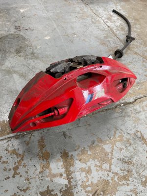 2019-2026 BMW M850i xDrive Red M-Sport Brembo Disc Brake Caliper - Front, Right (Passenger) (Used OEM)