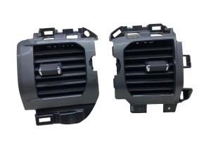 2022-2024 Ford F-150 Lightning Black Onyx Outer Dashboard Air Vent Grille Set - Front (Used OEM)