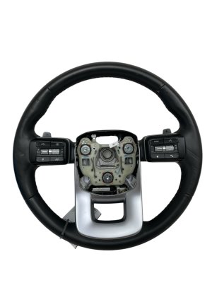 2024-2025 Hyundai Santa Fe Black Leather Steering Wheel Assembly with Controls and Paddle Shifters (Used OEM)