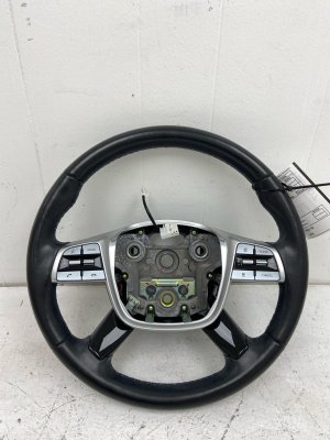 2020-2025 Kia Telluride Black Heated Leather Steering Wheel with Audio and Distance Warning Controls (Used OEM)
