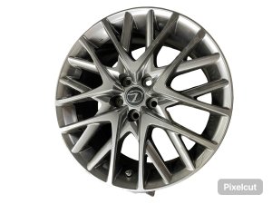 2019-2022 Lexus RC300 Silver 19x9 20-Spoke Polished Silver Alloy Wheel - Rear (Used OEM)
