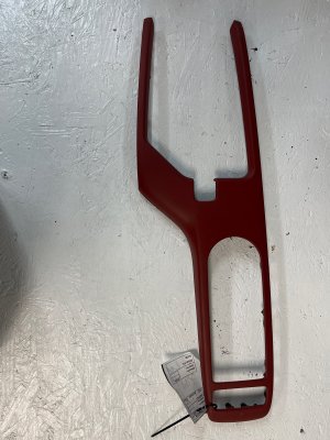 2022-2025 Genesis GV70 Red Center Console Upper Forward Trim Cover Bezel (Used OEM)