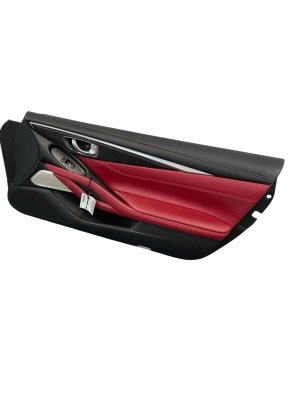 2017-2022 INFINITI Q60 Monaco Red Door Interior Trim Panel - Front, Right (Passenger) (Used OEM)