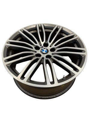 2018-2023 BMW M550i xDrive Gray 19x8 10 Split-Spoke Titanium Matte Alloy Wheel (Used OEM)