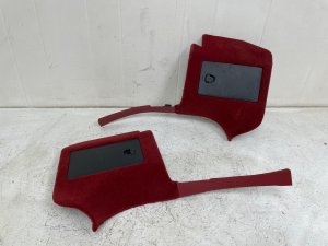2013-2025 Porsche Boxster Red Kick Carpet Cover Trim Panel (Used OEM)
